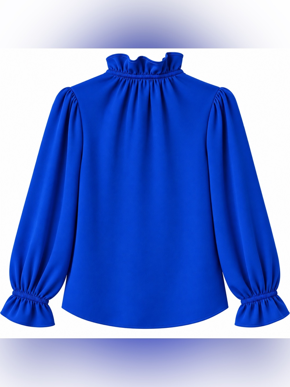 J. Crew Ruffleneck Top in 365 Crepe Blouse - Picture 2 of 3